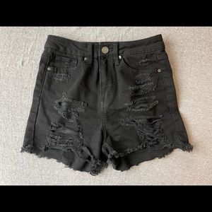 Simple Society Black Jean Shorts, size 24